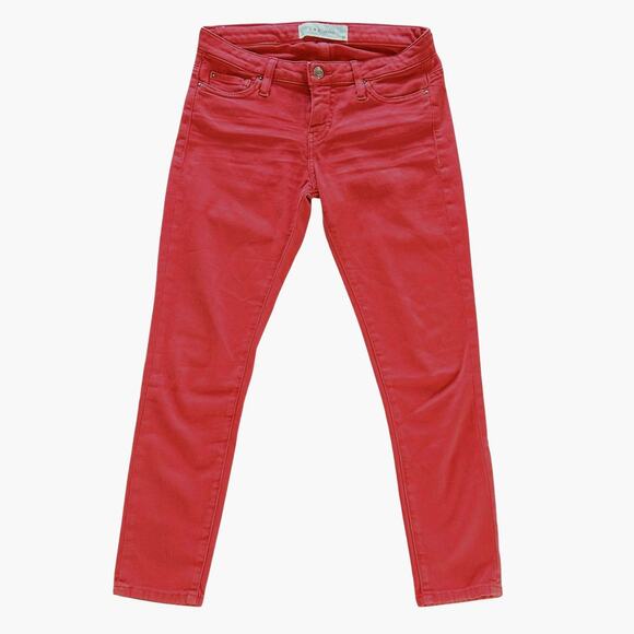 IRO Jeans | Cropped Pink Low Rise Skinny | Soft Durable Cotton | Size 27 - Picture 2 of 7